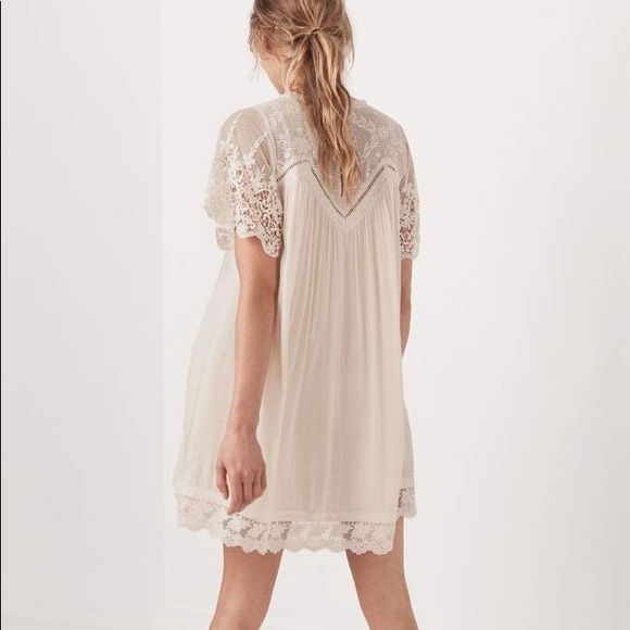 maggie embroidered tunic dress